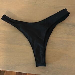 tropic of color black thing bikini bottom